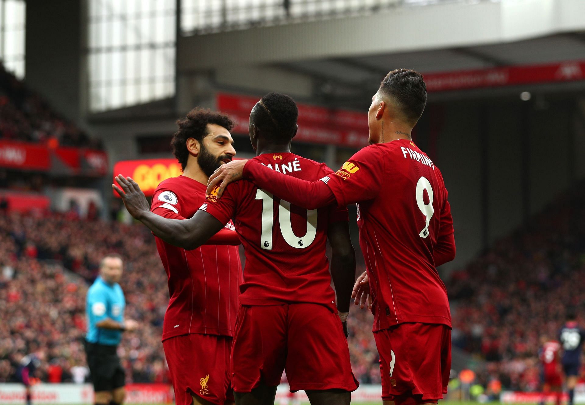 Mohamed Salah, Sadio Mane, and Roberto Firmino